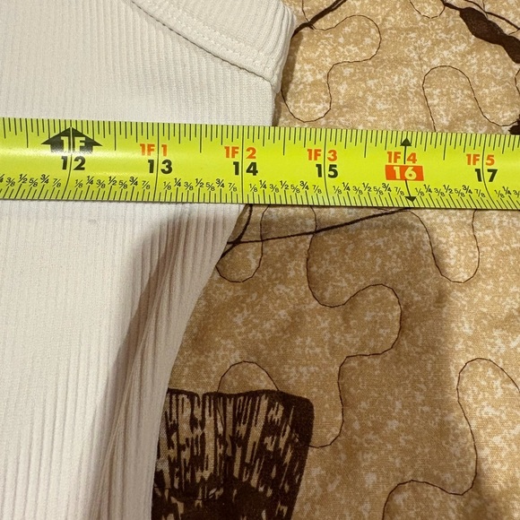 Women's Wild Fable Sleeveless Ribbed thong 
Bodysuit White size L - Picture 5 of 7